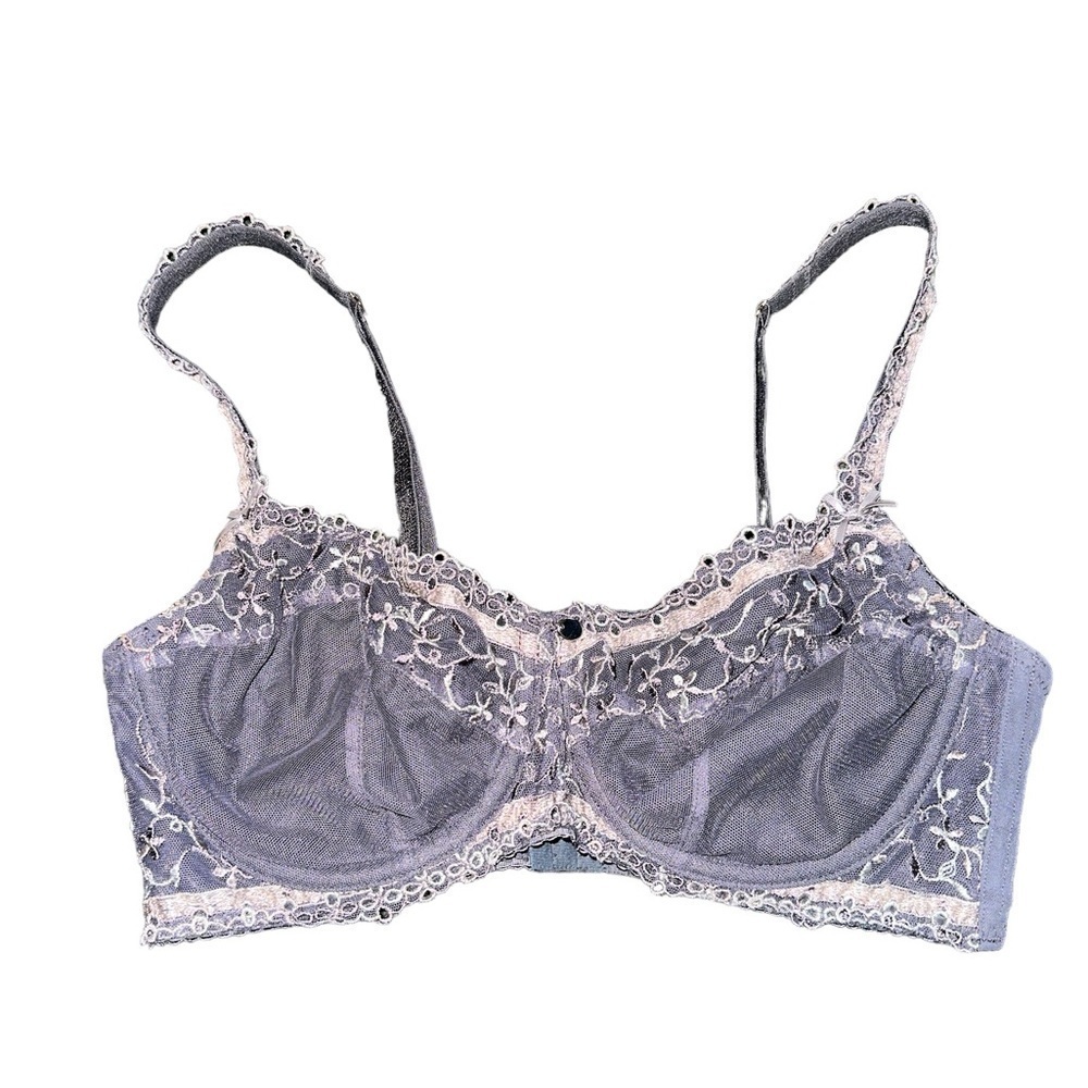 Fayreform Ornate Bra in French gray/cream F75-5015 34E